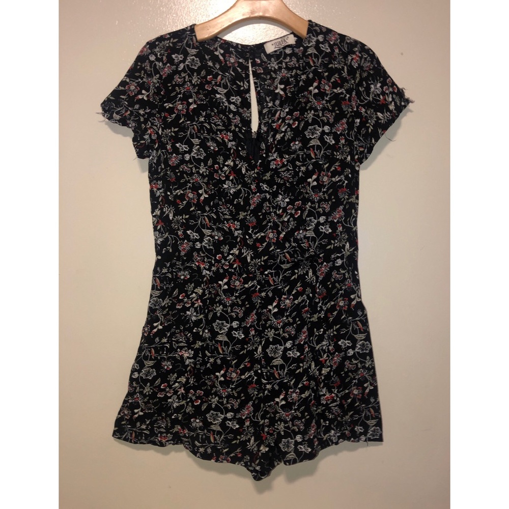 black floral romper